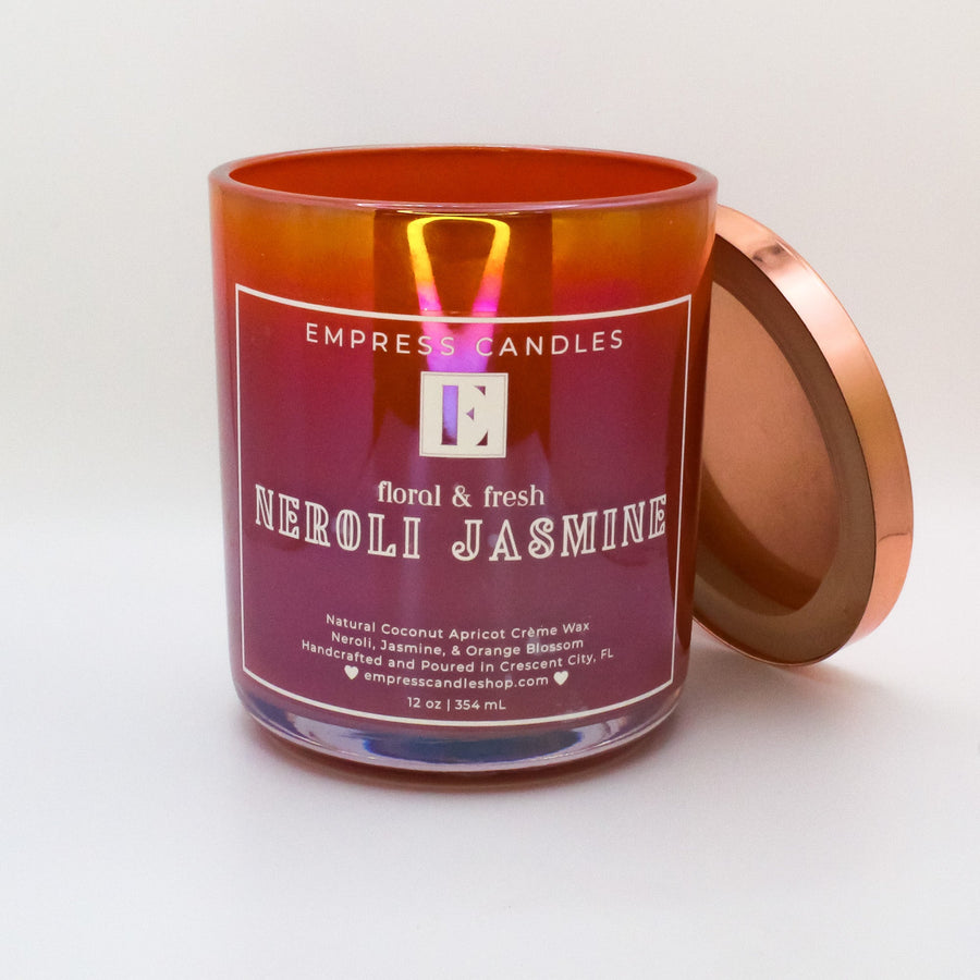 Natural Nontoxic & Vegan Long Burning Time Neroli Jasmine Candle - Empress Candles